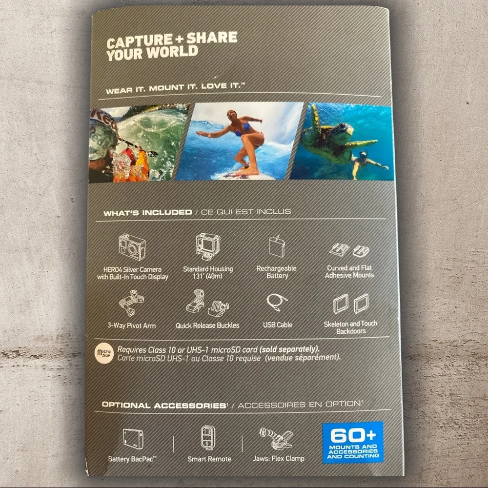 GoPro Hero4 waterproof kit.